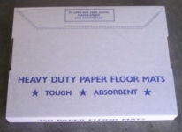 FLOOR MATS 250 plain white paper floor mats designed to keep customer carpets clean during services