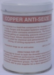 COPPER ANTI-SEIZE is a heat stable, extreme pressure, high temperature mechanical lubricant.

