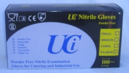 NITRILLE GLOVES 100 powder free nitrille gloves oil and chemical resistant various sizes aviliable
